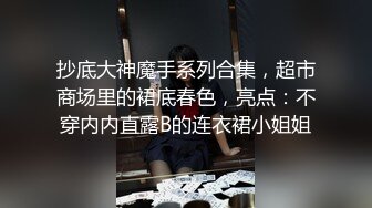 抄底大神魔手系列合集，超市商场里的裙底春色，亮点：不穿内内直露B的连衣裙小姐姐