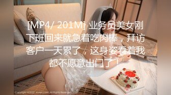 [MP4/ 201M] 业务员美女刚下班回来就急着吃肉棒，拜访客户一天累了，这身姿看着我都不愿意出门了！