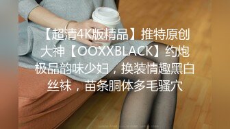 【超清4K版精品】推特原创大神【OOXXBLACK】约炮极品韵味少妇，换装情趣黑白丝袜，苗条胴体多毛骚穴